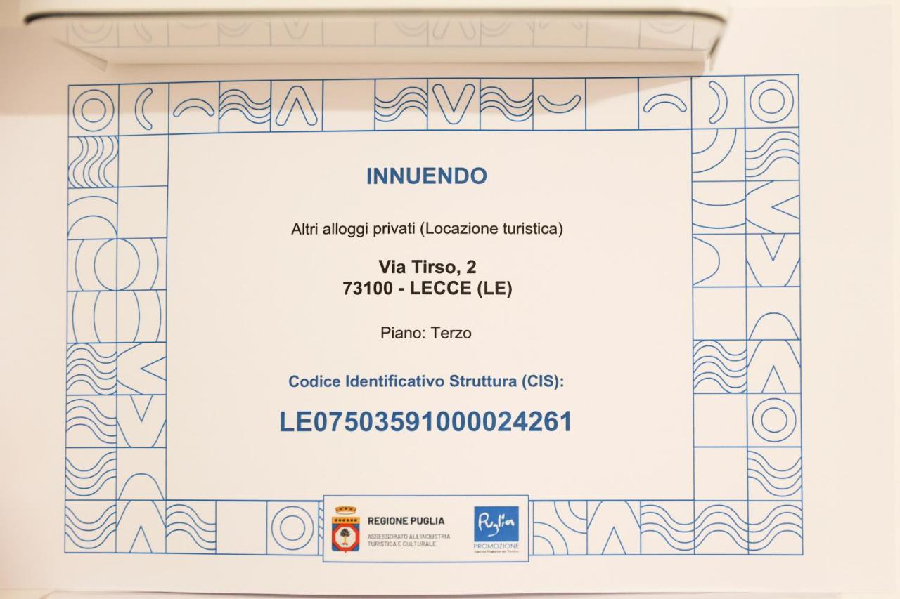 Innuendo La Terrazza House Lecce Kültér fotó